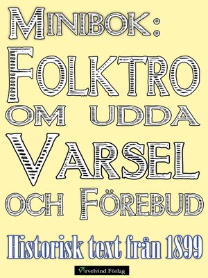 cover image of Minibok: Folktro om varsel och förebud på 1800-talet